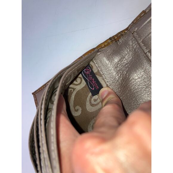 BRIGHTON, SMALL EMBOSSED ANIMAL PATTON LEATHER CROSSBODY BAG - Picture 15 of 16